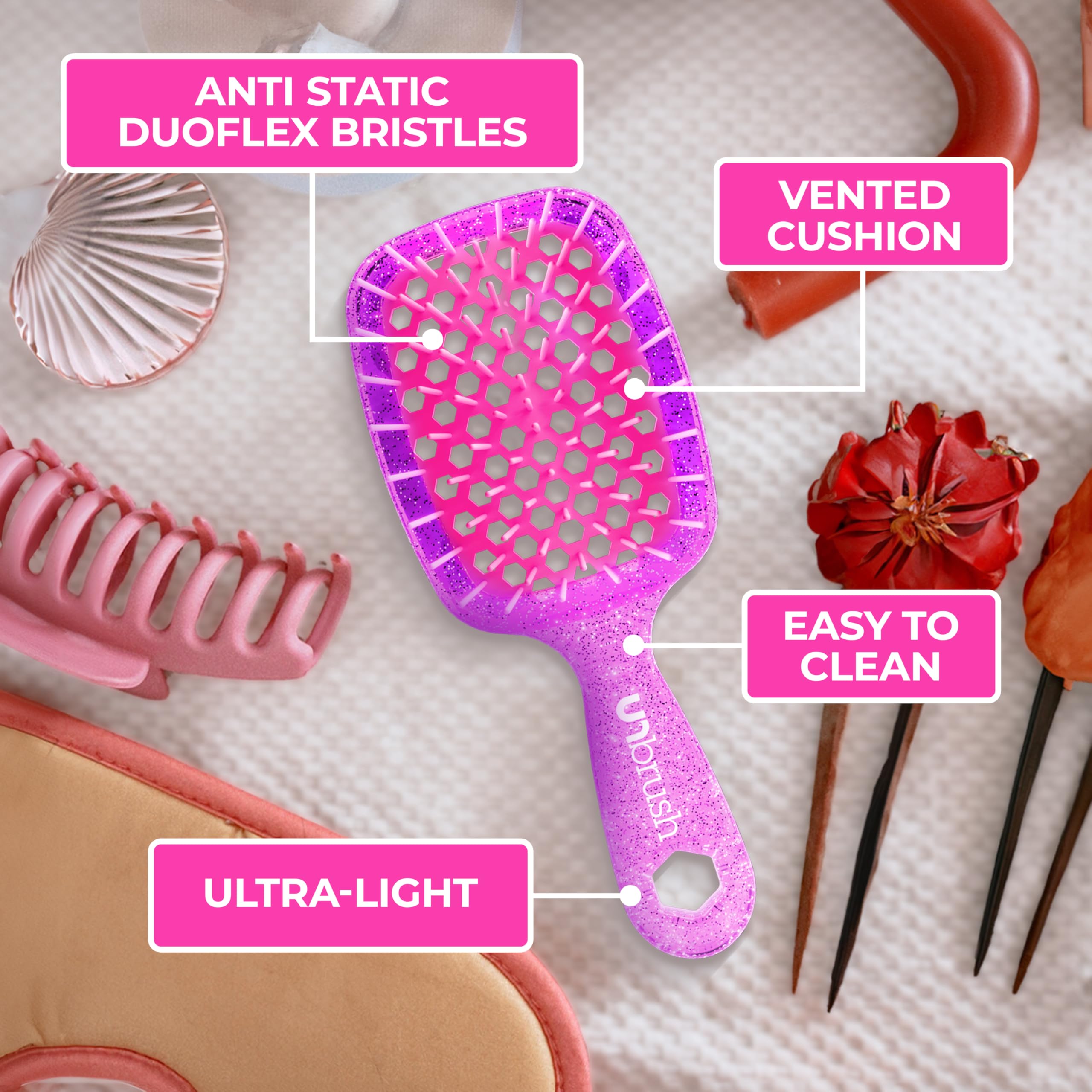 FHI Heat UNbrush Mini Detangler suitable for children and adults