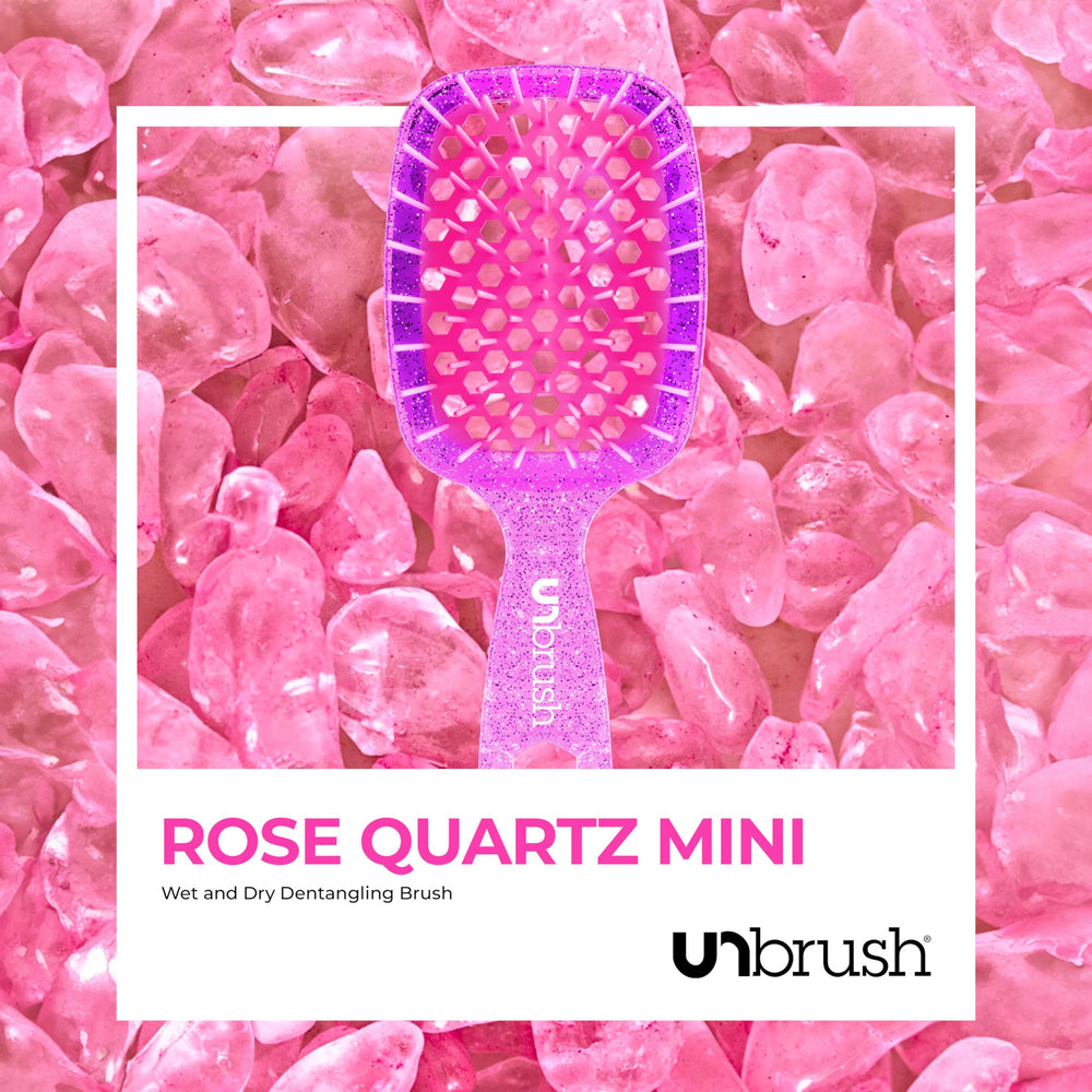 FHI Heat UNbrush Mini Detangler rose quartz pink color detail