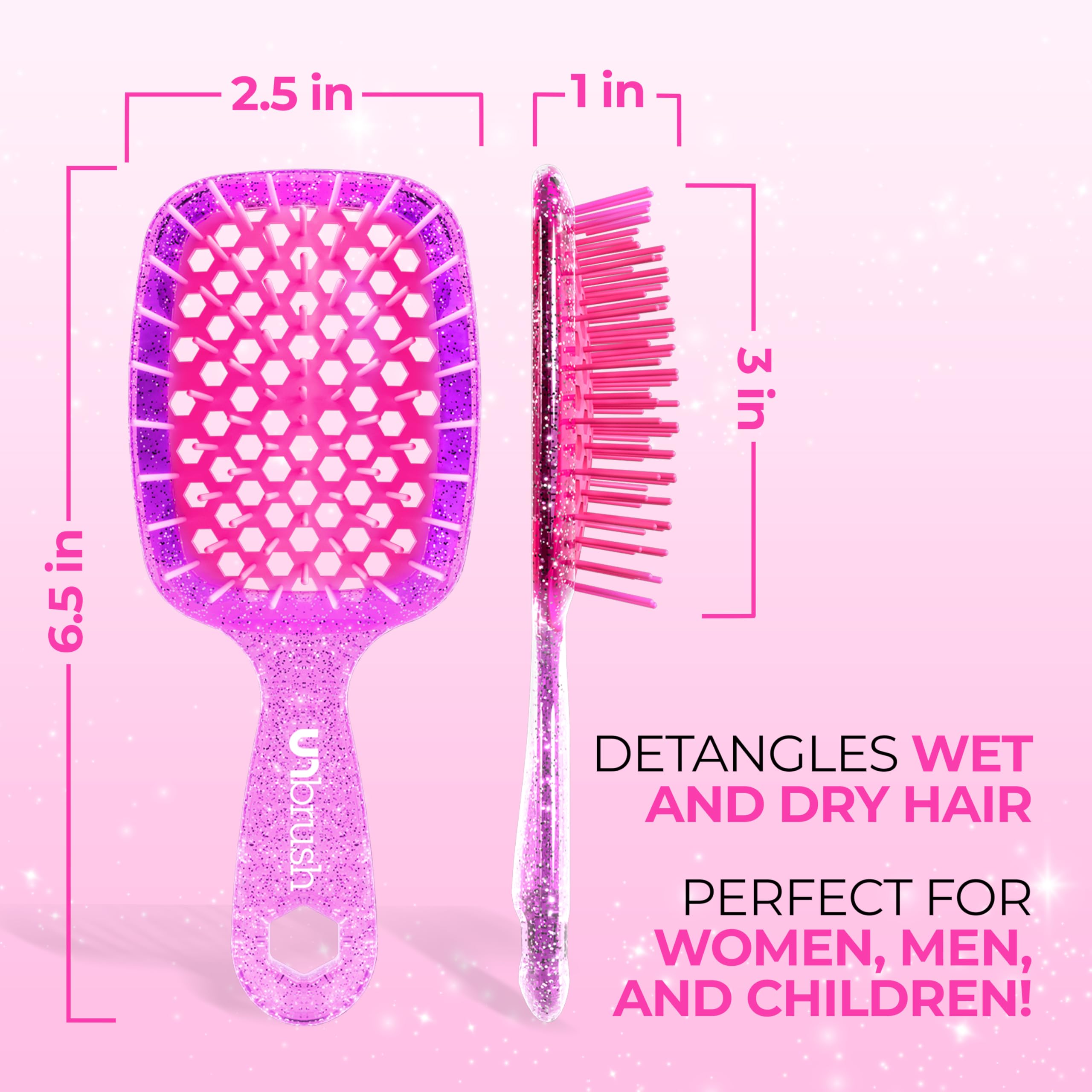 FHI Heat UNbrush Mini Detangler travel-ready compact size for on-the-go grooming
