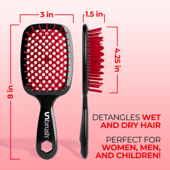 FHI Heat UNbrush Red dry-hair use for quick styling.