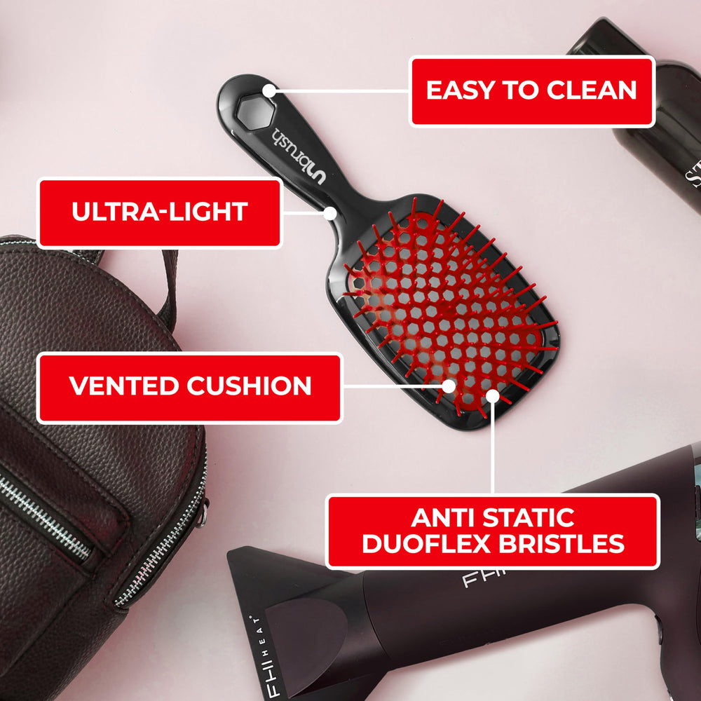 FHI Heat UNbrush Red vented cushion enhances air flow.