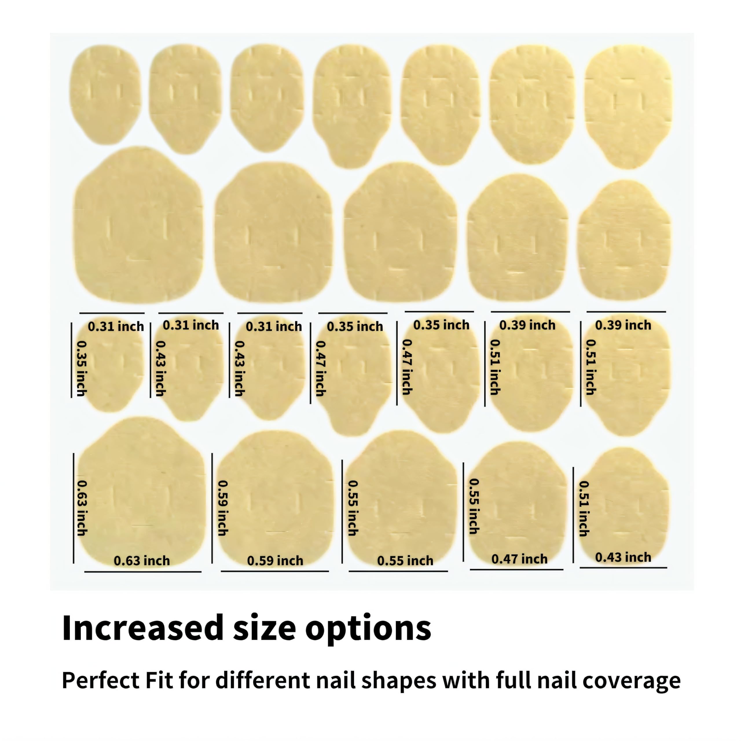 Fiaoudm adhesive tabs application tools included ease of manicure prep.
