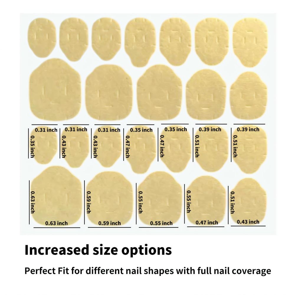 Fiaoudm adhesive tabs application tools included ease of manicure prep.
