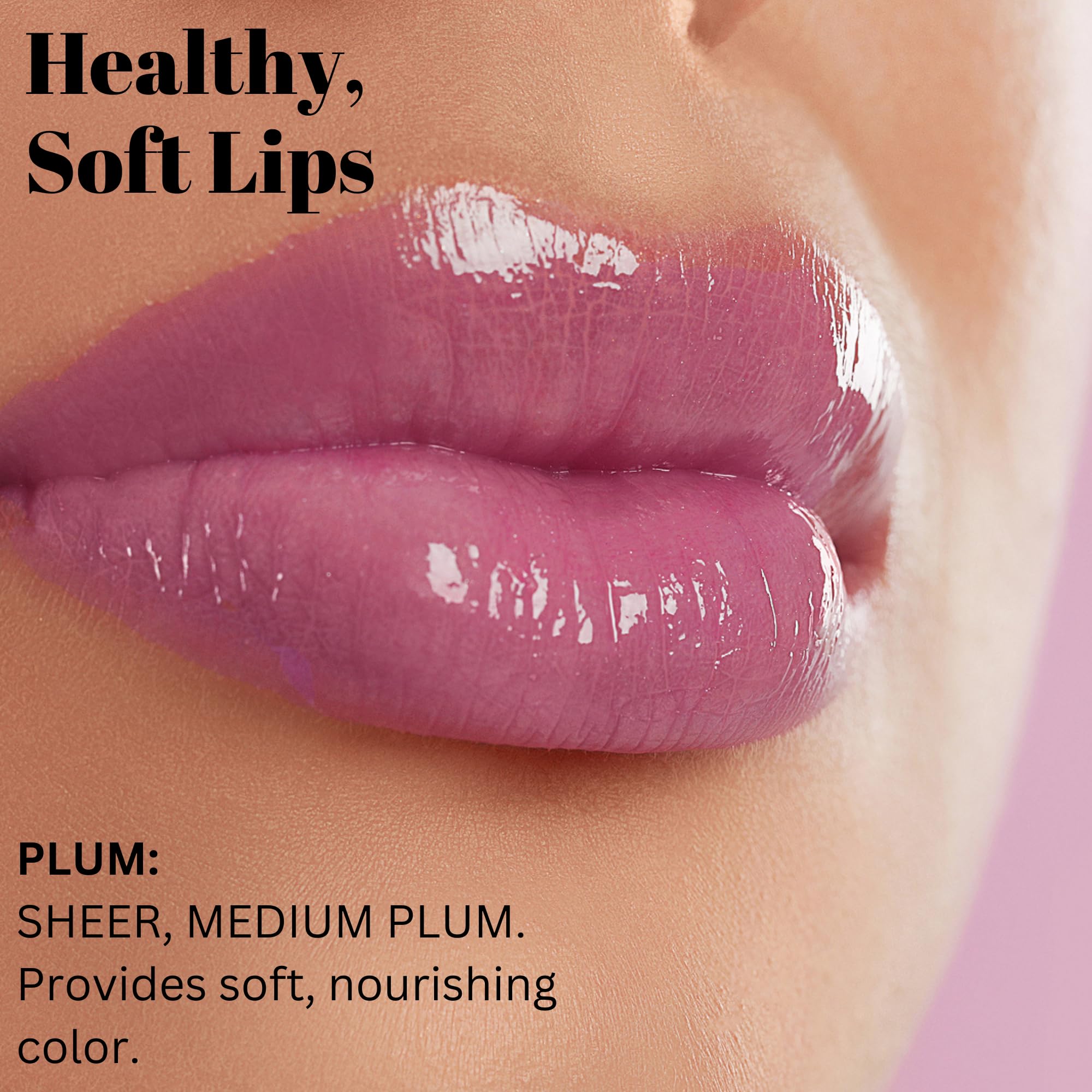 Fifth & Skin Botanical Lip Gloss Plum ingredients include natural oils and shea butter