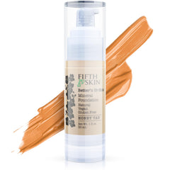 Fifth & Skin Better’n Ur Skin foundation Honey Tan bottle for natural coverage.