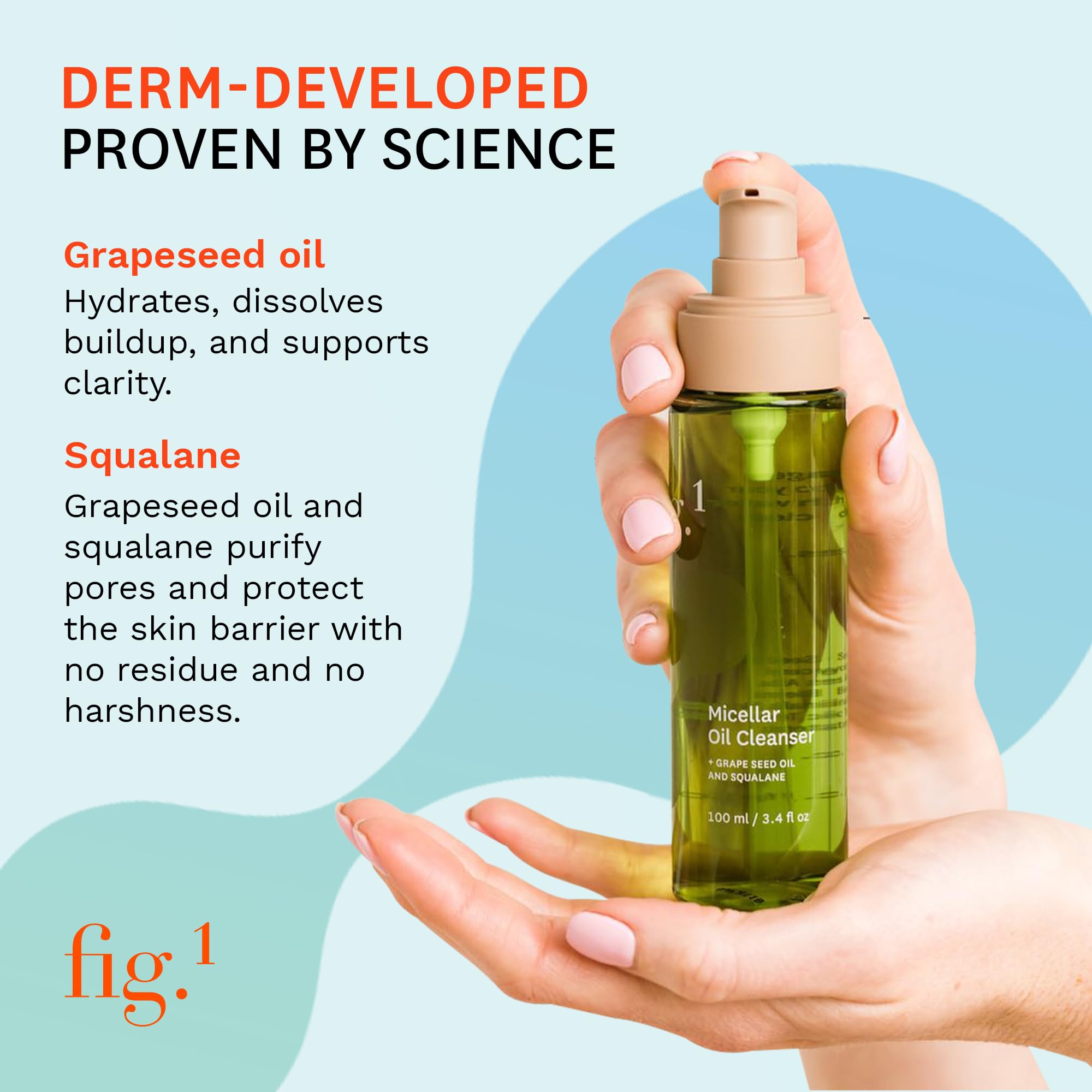 Fig.1 Grapeseed oil illustration—antioxidant hydration for balanced skin.