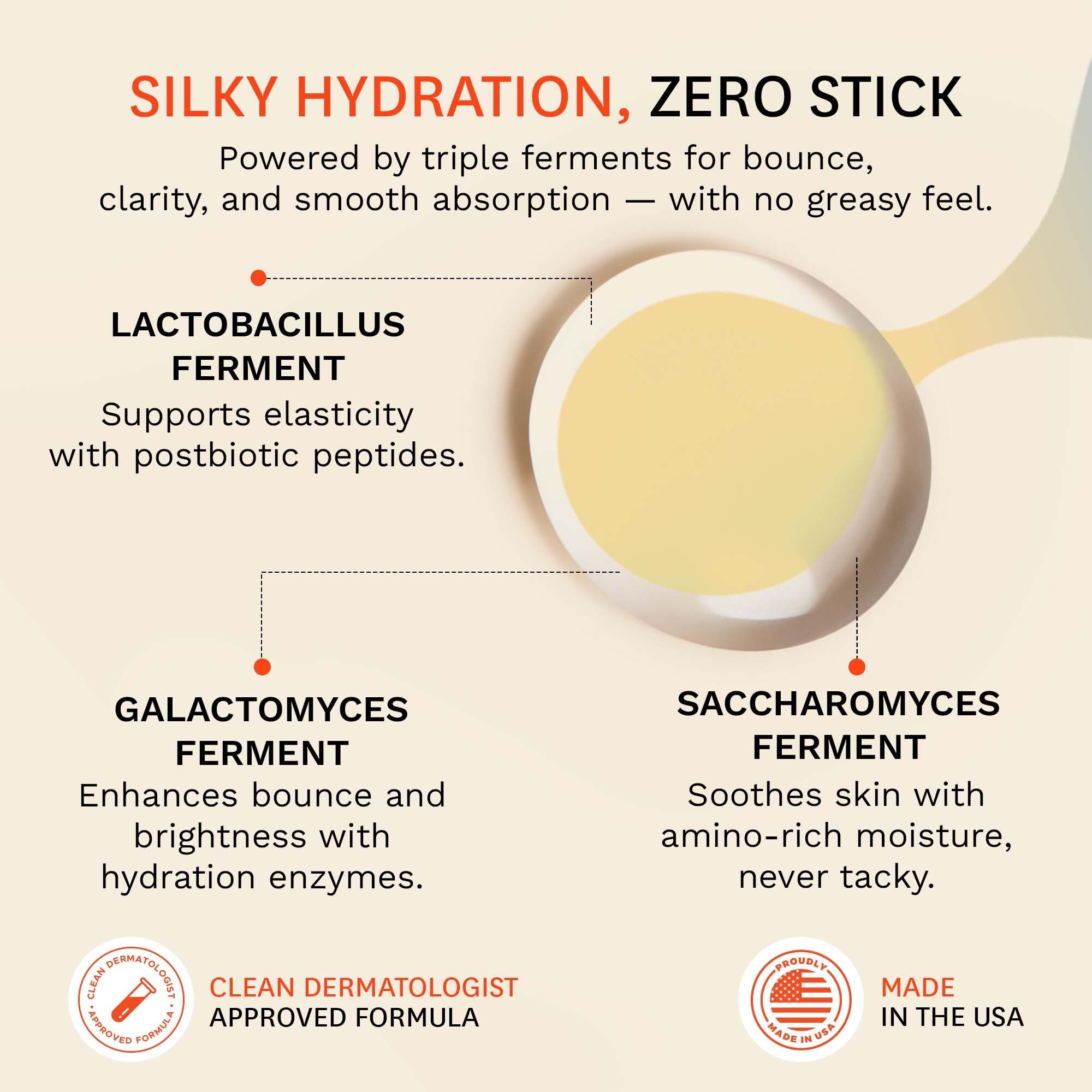 Fig.1 Hydrating Toner application on skin shows lightweight, fragrance-free hydration.