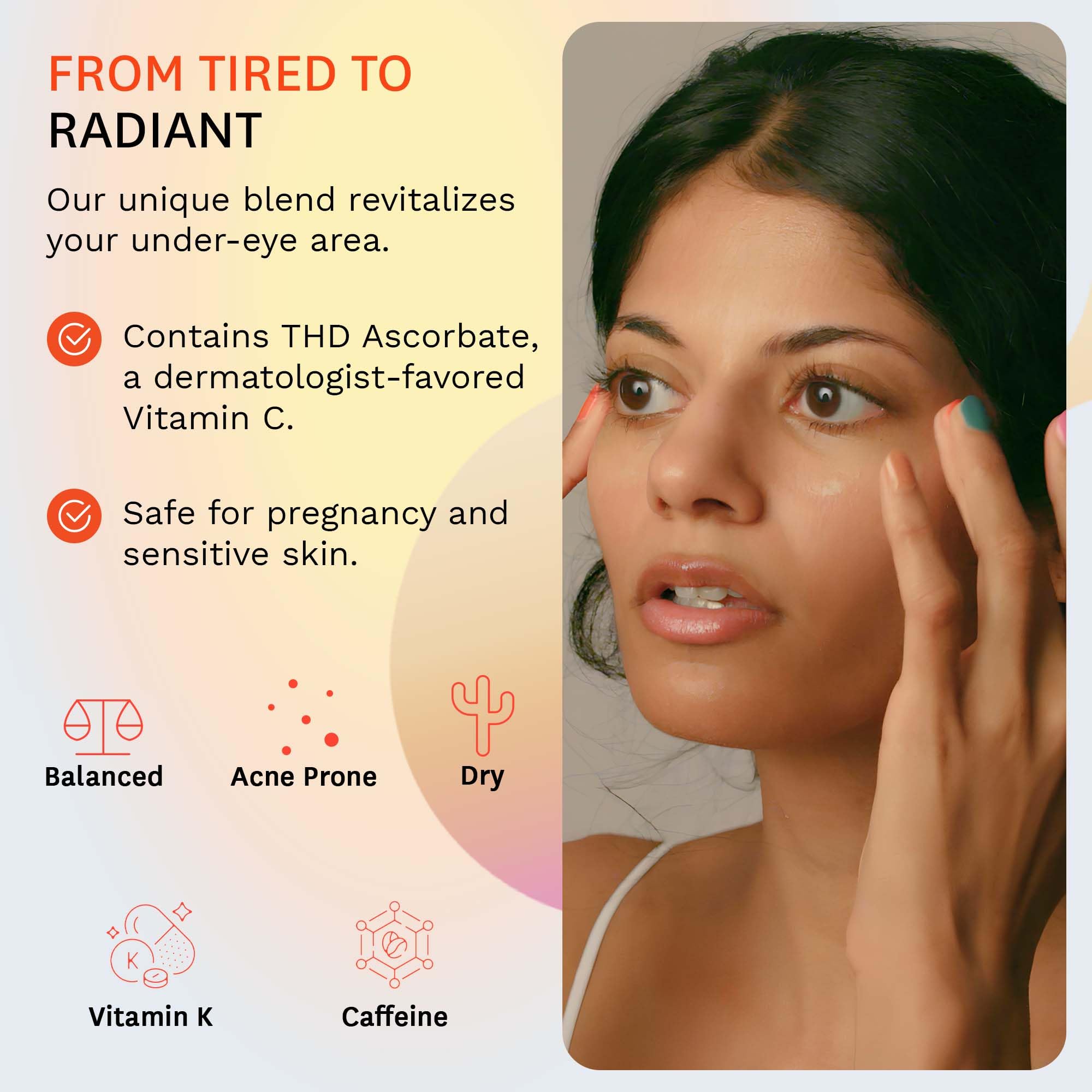 Fig.1 hydrating under-eye area with quick absorption