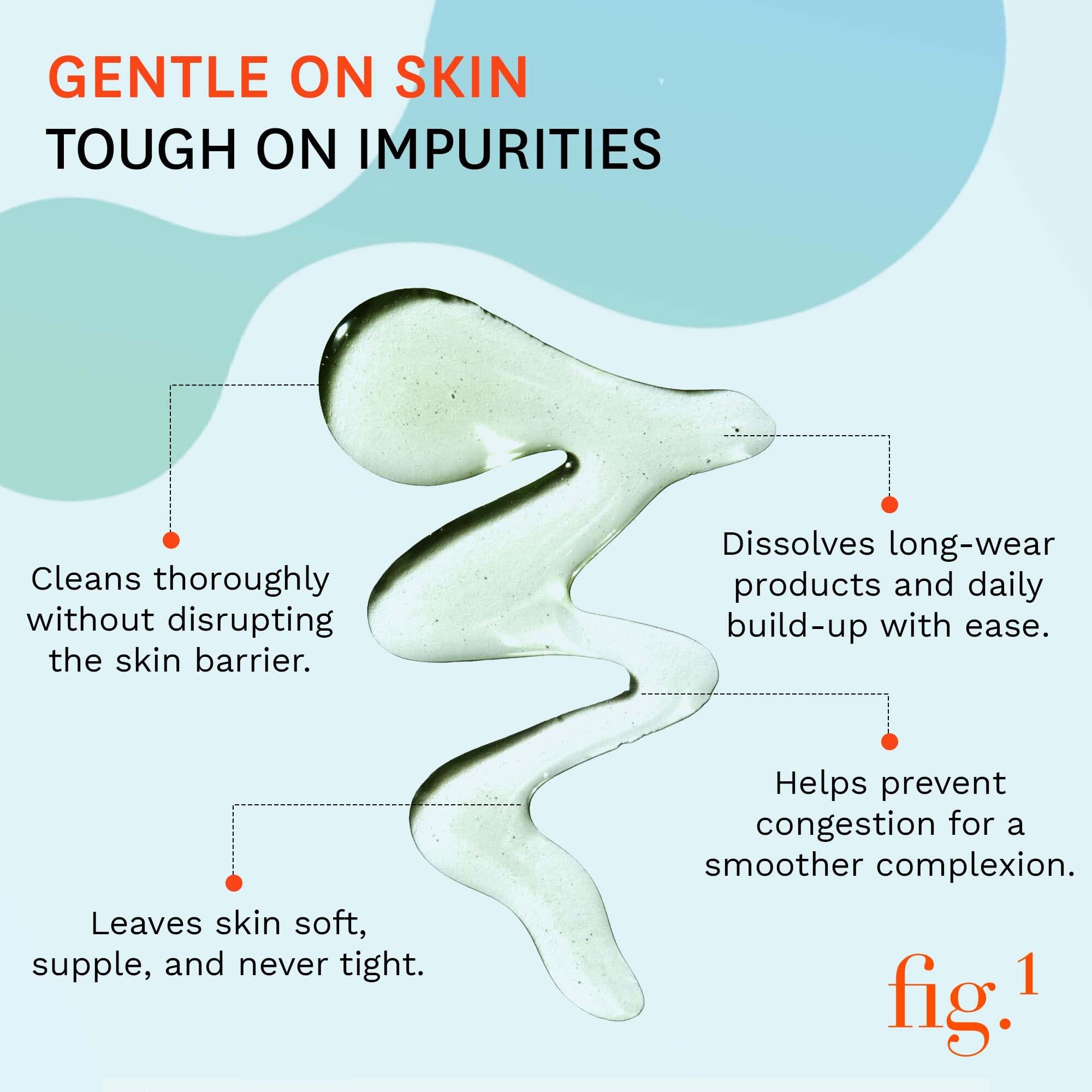 Fig.1 Makeup removal in action—multipurpose cleanser for busy mornings.