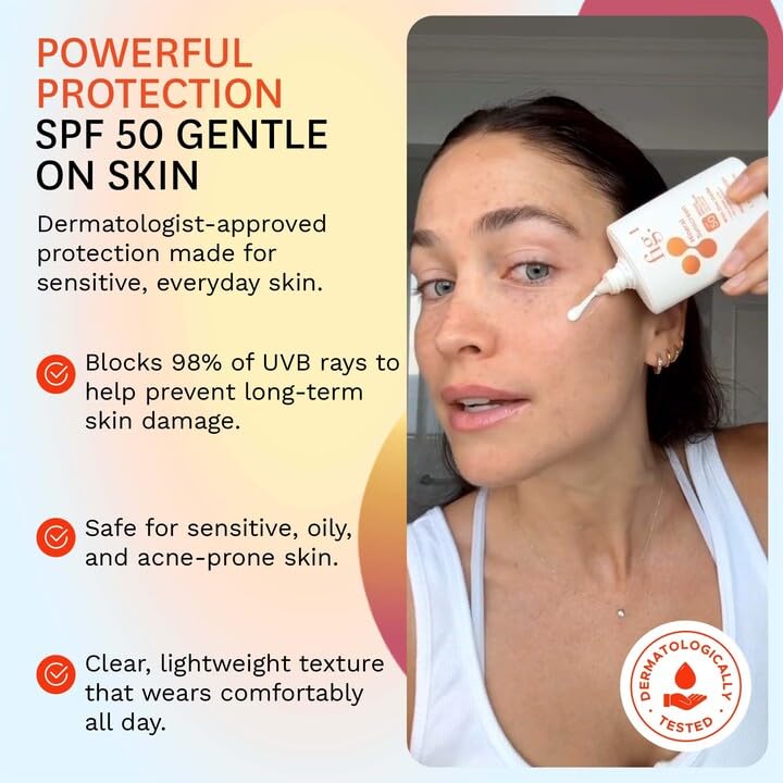 Fig.1 milky sunscreen texture demonstrating fast absorption on skin.