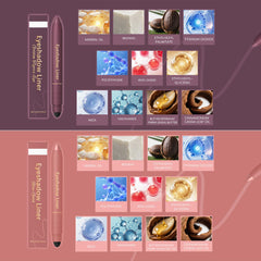 FIJEMYA Eyeshadow Stick narrow line close-up shows defined edge for day-to-night looks.