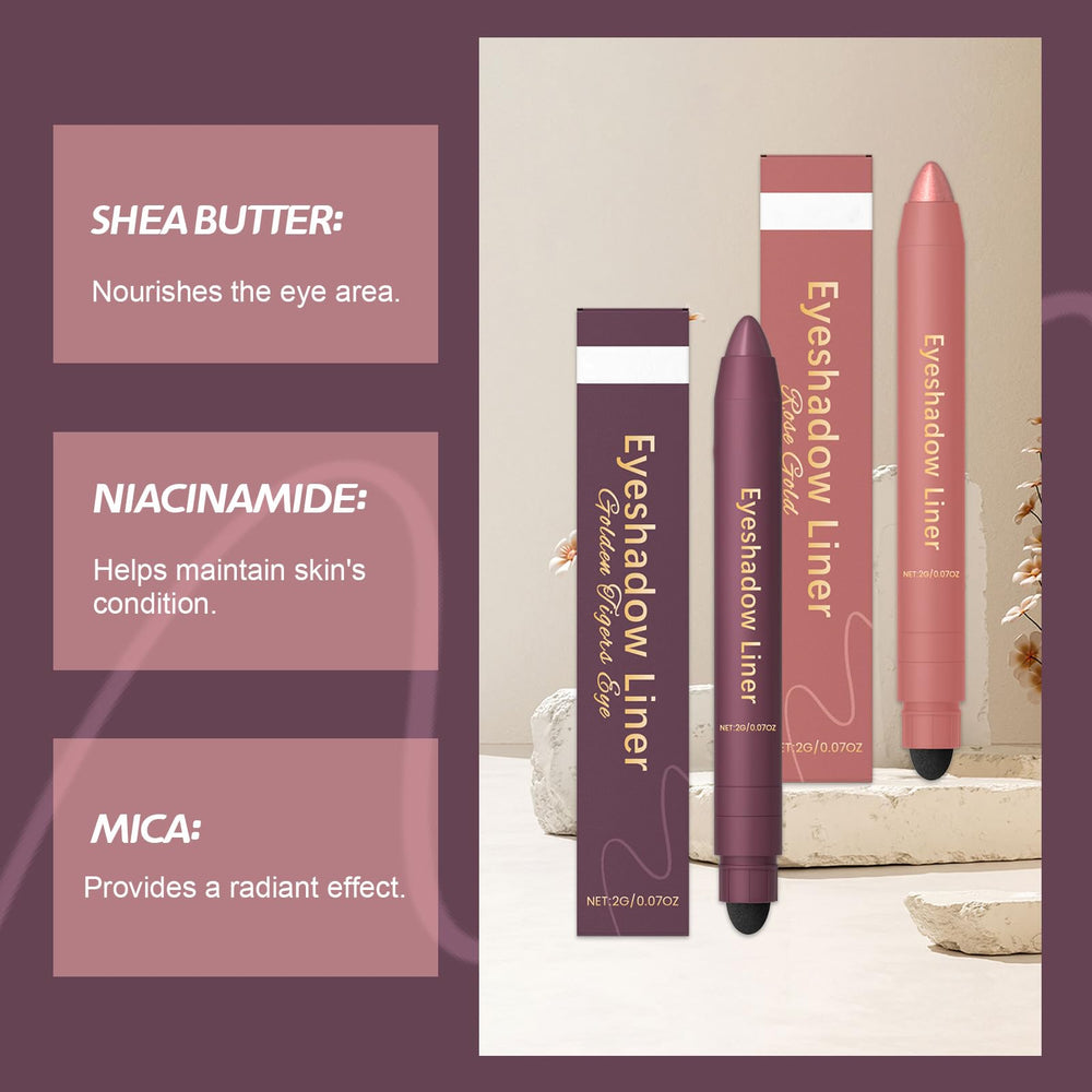 FIJEMYA Eyeshadow Stick sponge blending tip in action for soft shadows.