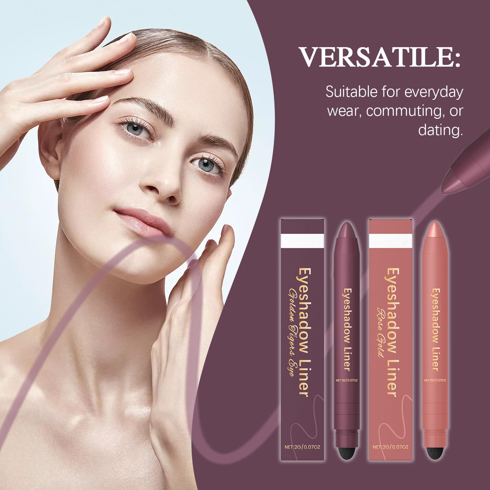 FIJEMYA Smoky glam look with long-lasting color.