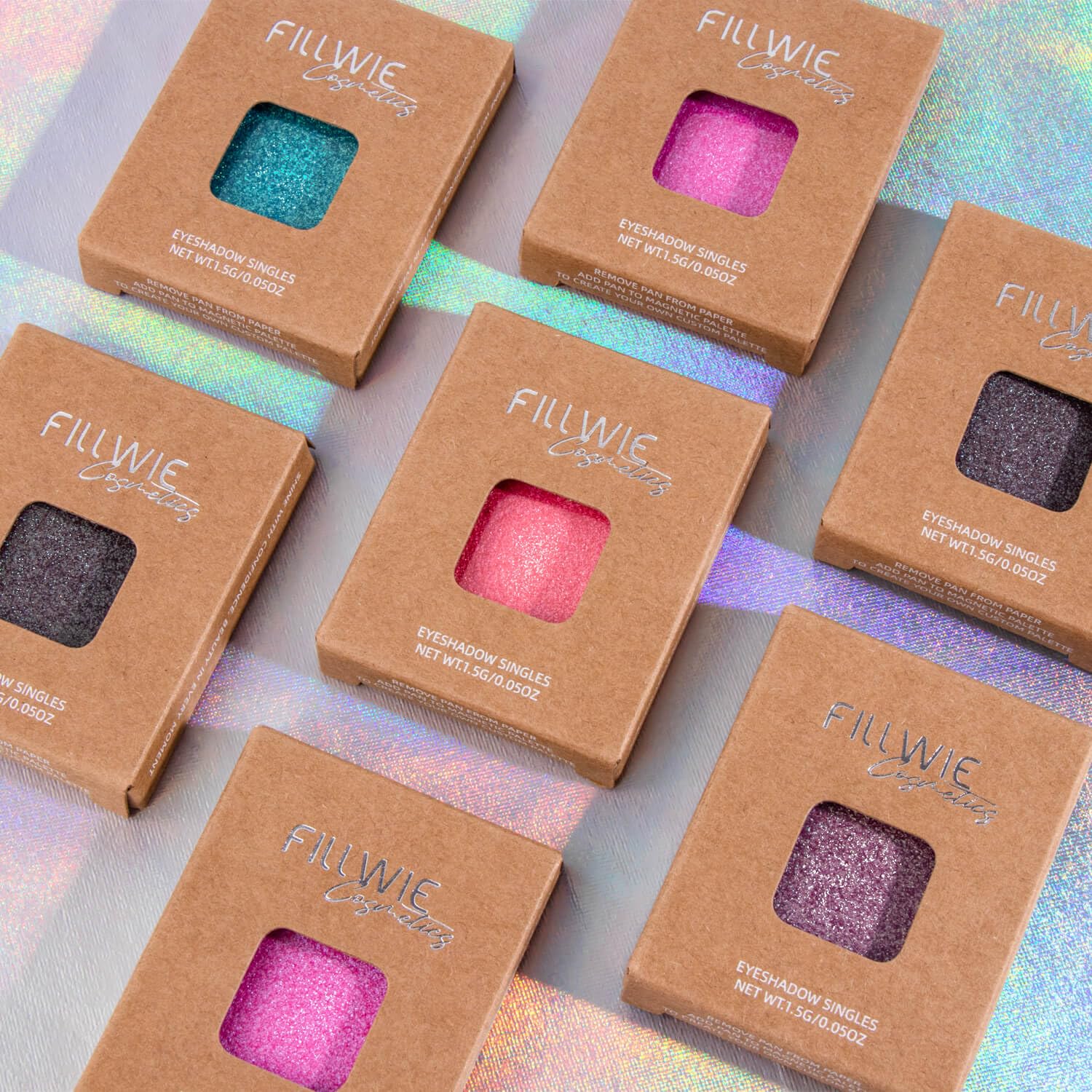 Fillwie Chameleon compact-pressed-powder fits into magnetic palettes for easy mixing.