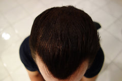 Finally Hair fibers before-after shows dramatic fullness with lightweight texture.