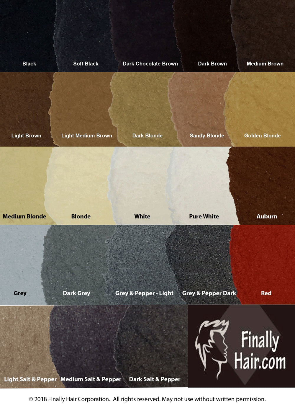 Finally Hair color chart in natural sunlight helps choose shade that blends.