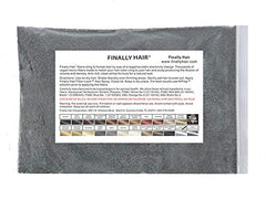 Finally Hair refill bag in light grey shows easy, natural coverage for thinning areas.
