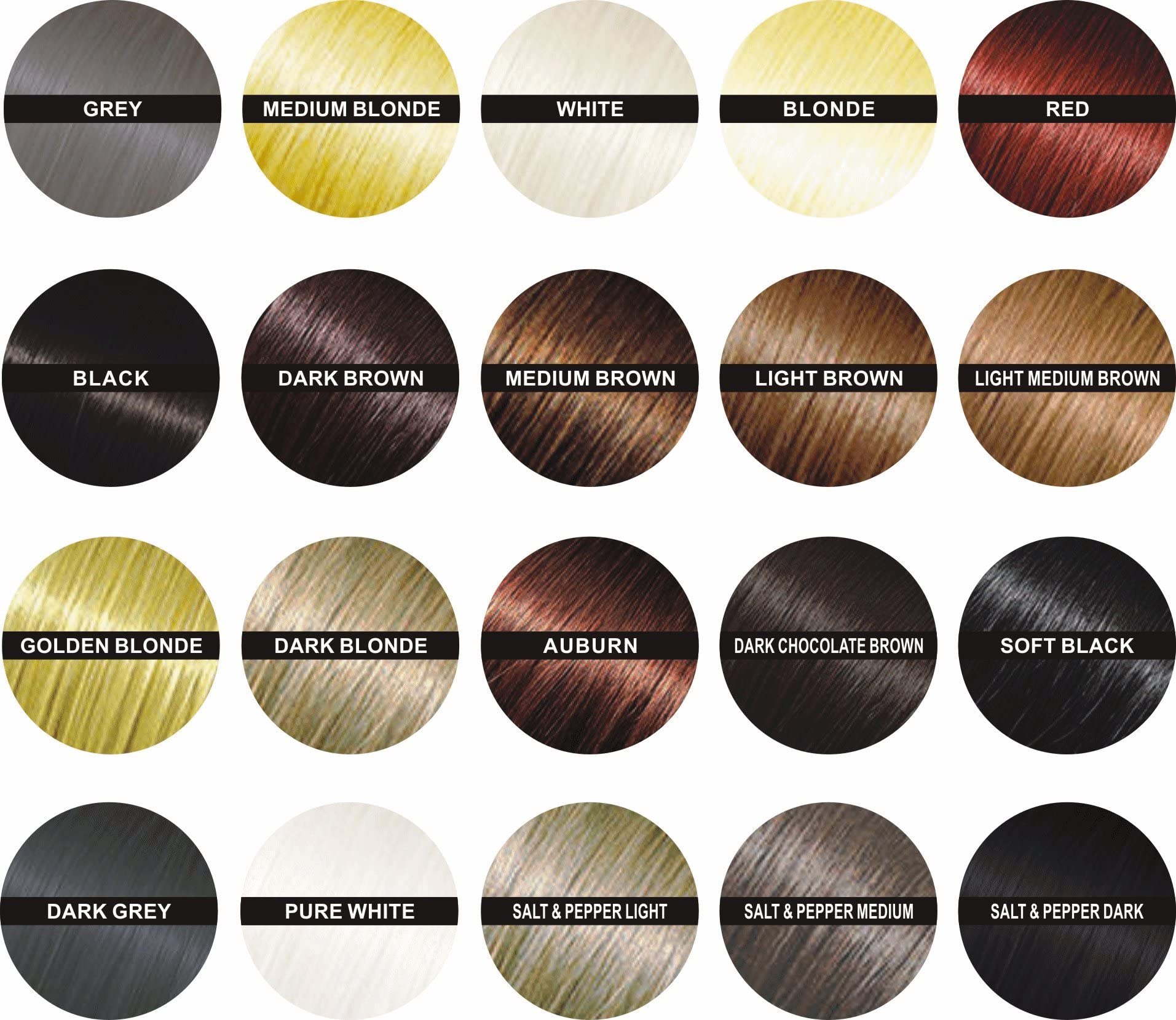 Finally Hair color-chart closeup to match roots for natural blend