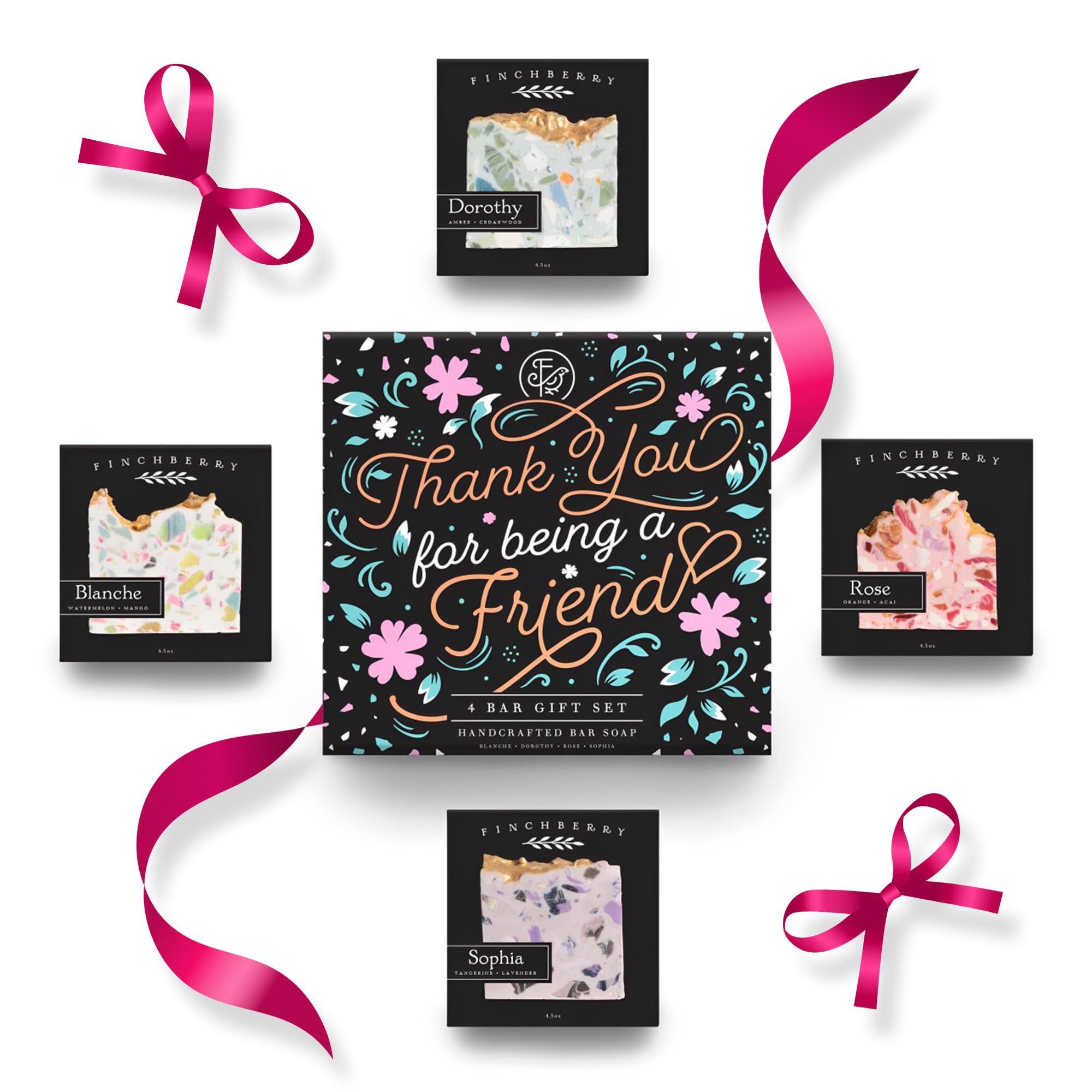 FinchBerry Thank You gift set packaging, ideal for gifting to friends.