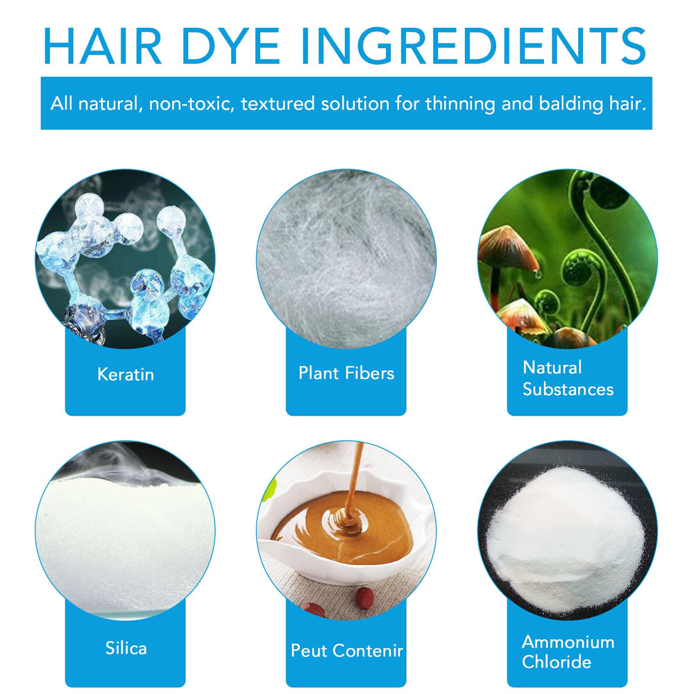 Find Back Hair Fibers Dark Brown natural-look for everyday styling