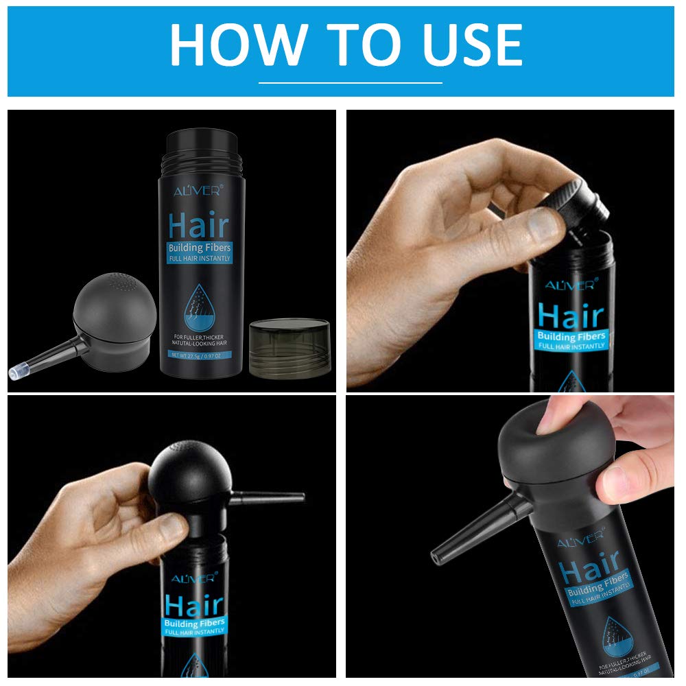 Find Back hair fibers discreetly conceal thinning areas