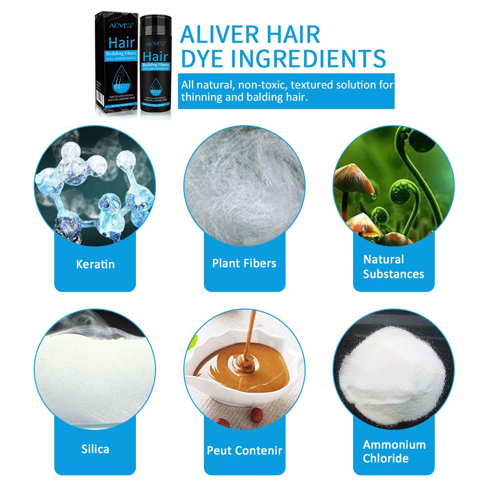Find Back hair fibers travel-friendly design for on-the-go touchups