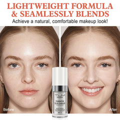 Find Back long-wear waterproof foundation demonstrated for smudge-proof wear.