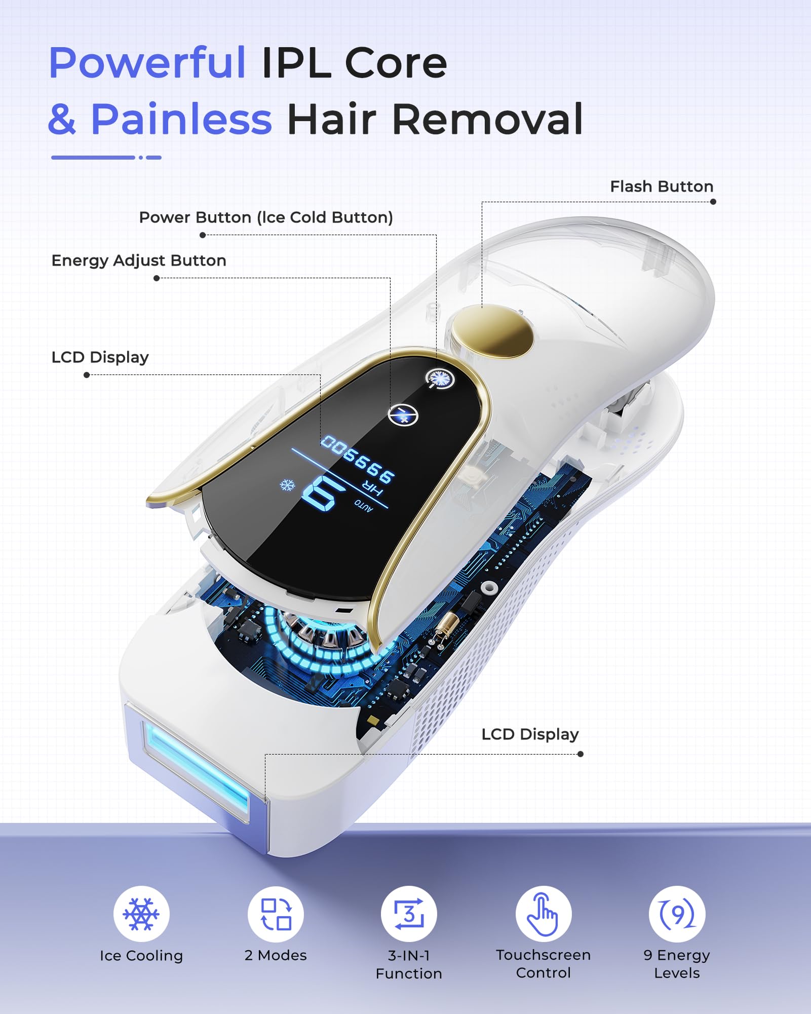 Finequin Air 15 at-home use for comfortable, convenient hair reduction