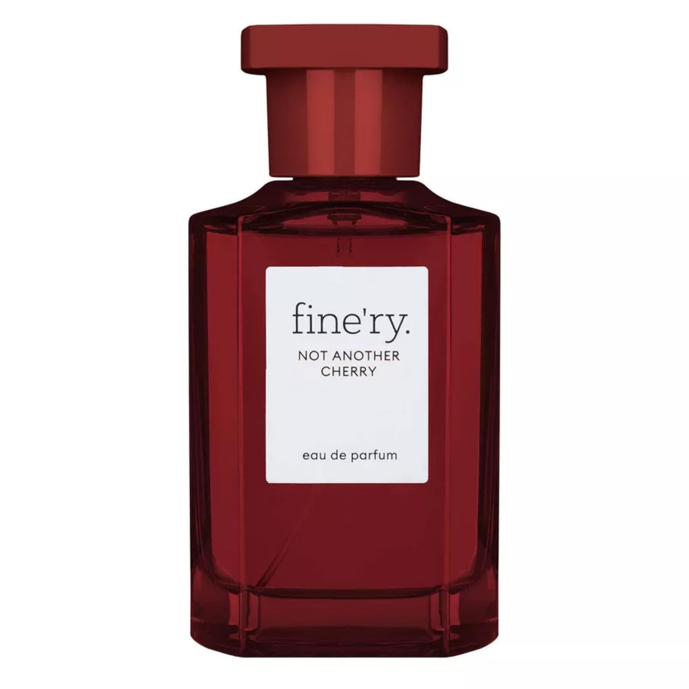 Fine'ry Cherry Almond EDP bottle, long-lasting fragrance for daily wear