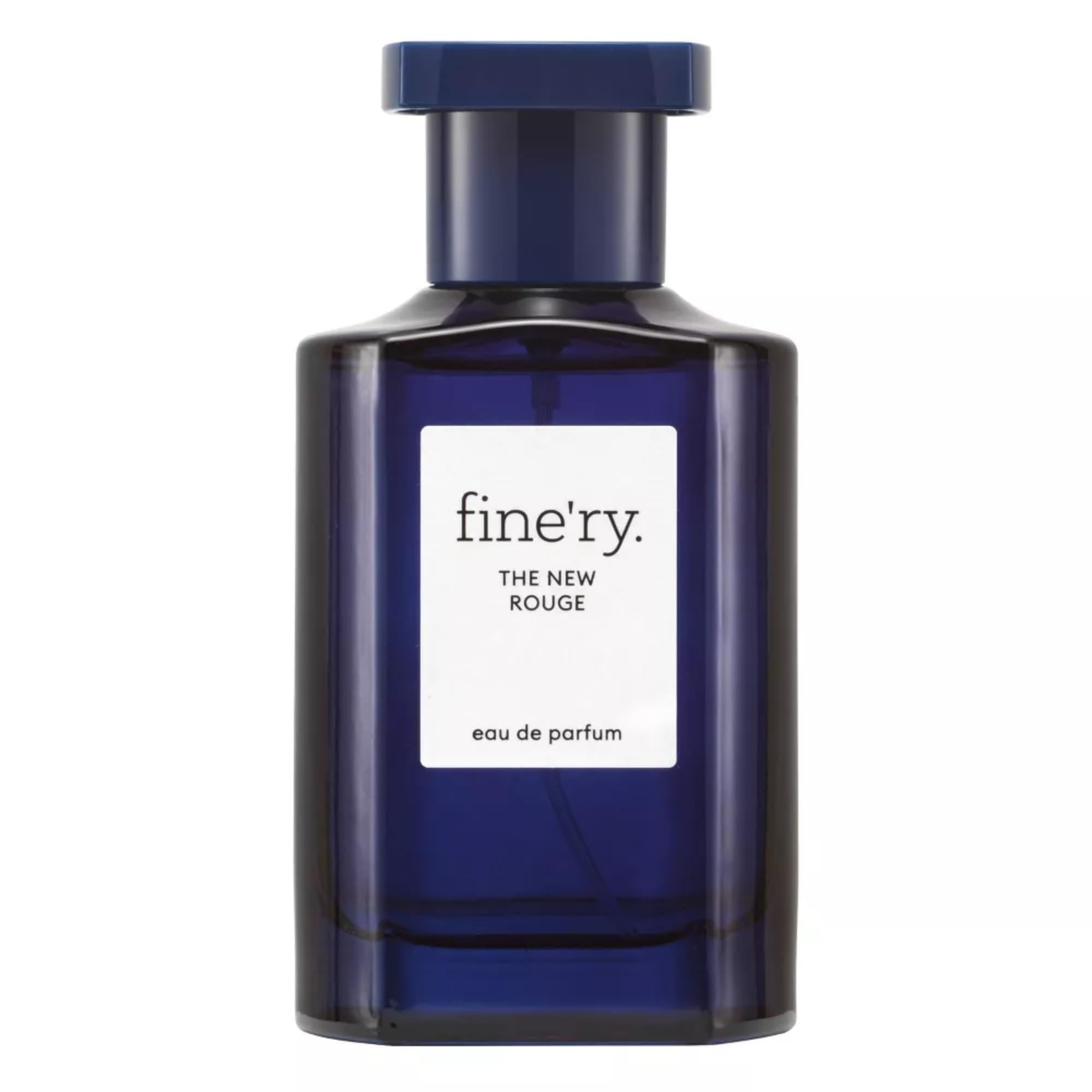 Fine'ry New Rouge bottle on vanity with lasting luxury