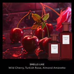 Fine'ry Not Another Cherry Body Mist bottle adds a light, refreshing layer for day-to-night wear.