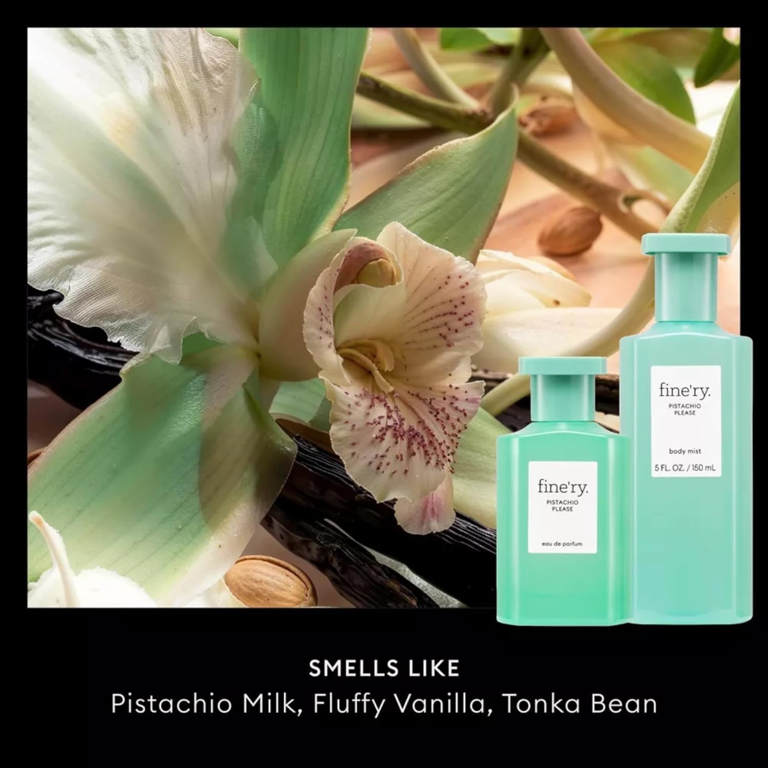 Fine'ry Vanilla Milk and Pistachio sensory swirl evokes creamy sweetness