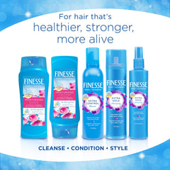 FINESSE hair care routine after-use glow and healthier-looking hair.