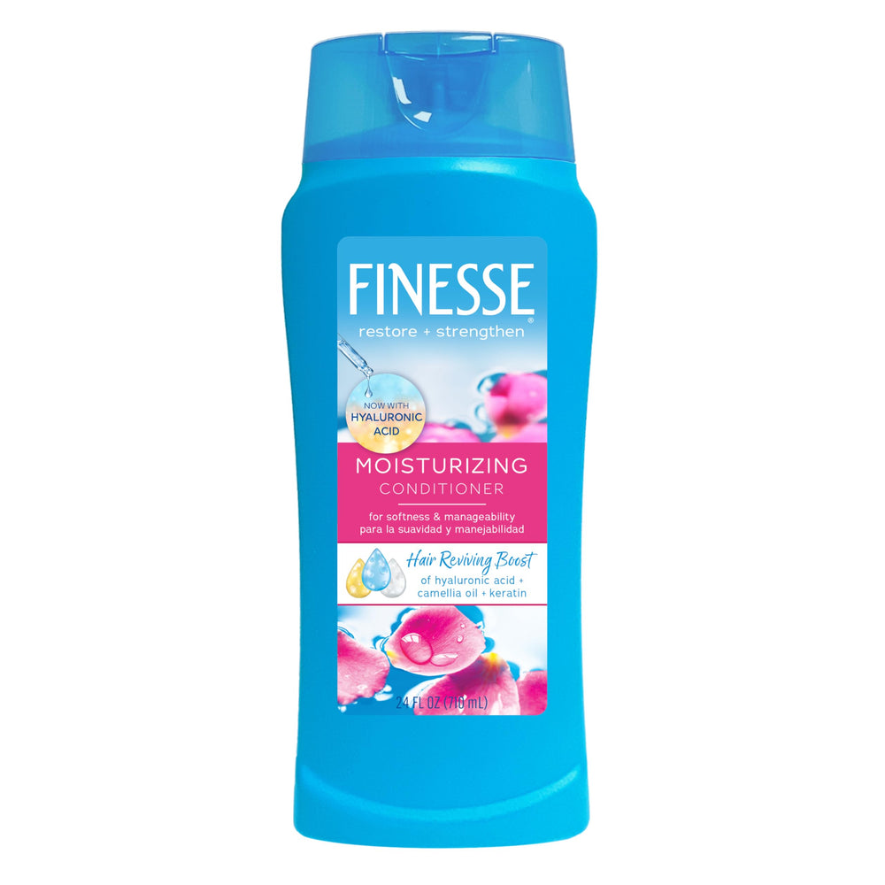 FINESSE Restore bottle promotes deep moisturization and smoother hair.