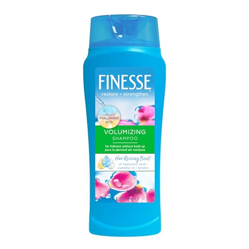 FINESSE Volumize bottle being poured to show easy usage