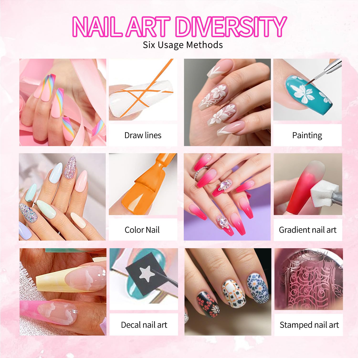 Finger Secret cotton-claw and triangular cotton set for versatile nail art