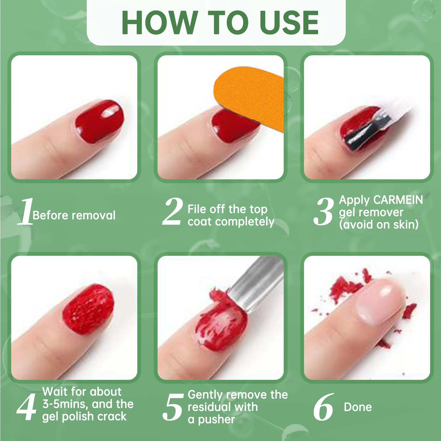 Finger Secret packaging shot emphasizing compact, portable gel remover kit.