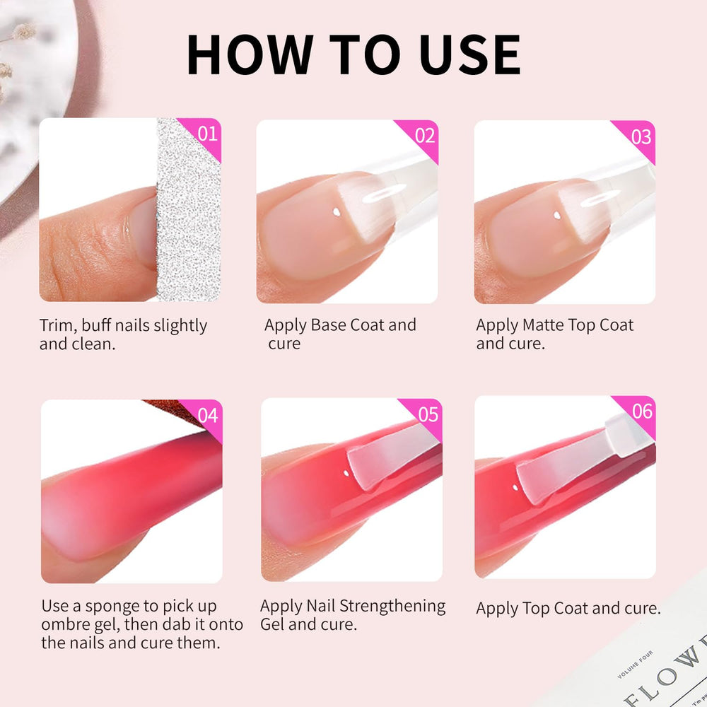 Finger Secret gradient design kit for home or salon use