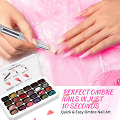 Finger Secret nail art sponges 100pcs help create flawless blends and even coverage.