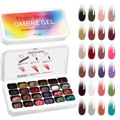 Finger Secret ombre gel polish palette for seamless gradient nails