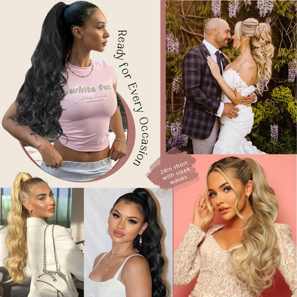 Finler wedding-ready ponytail enhances formal looks and photos.