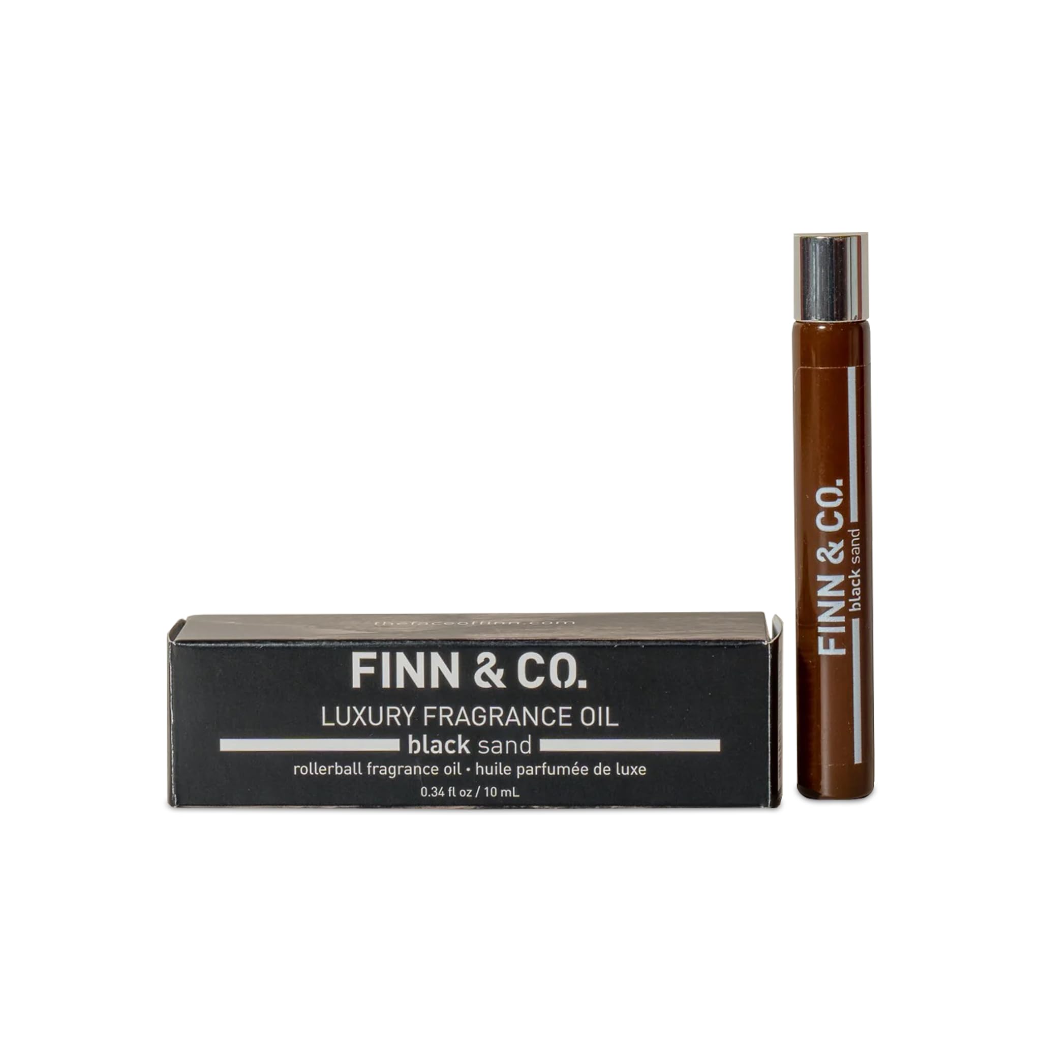 Finn & Co Black Sand bottle close-up for everyday wear.