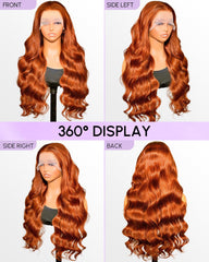 Finsa 13x6 HD lace frontal shows seamless scalp blend.