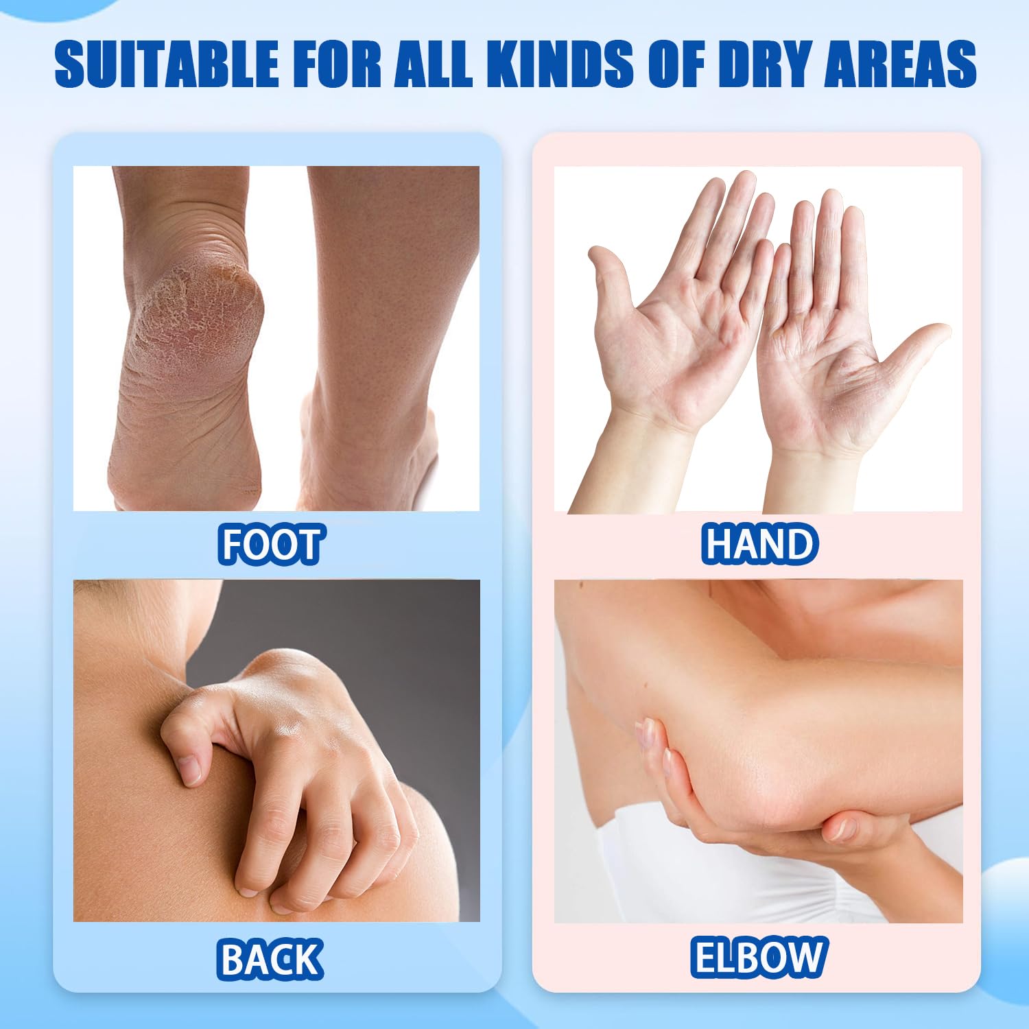 Fintaps fast-absorbing non-greasy heel balm keeps feet soft all day.