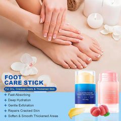 Fintaps natural foot care cream stick for dry feet.
