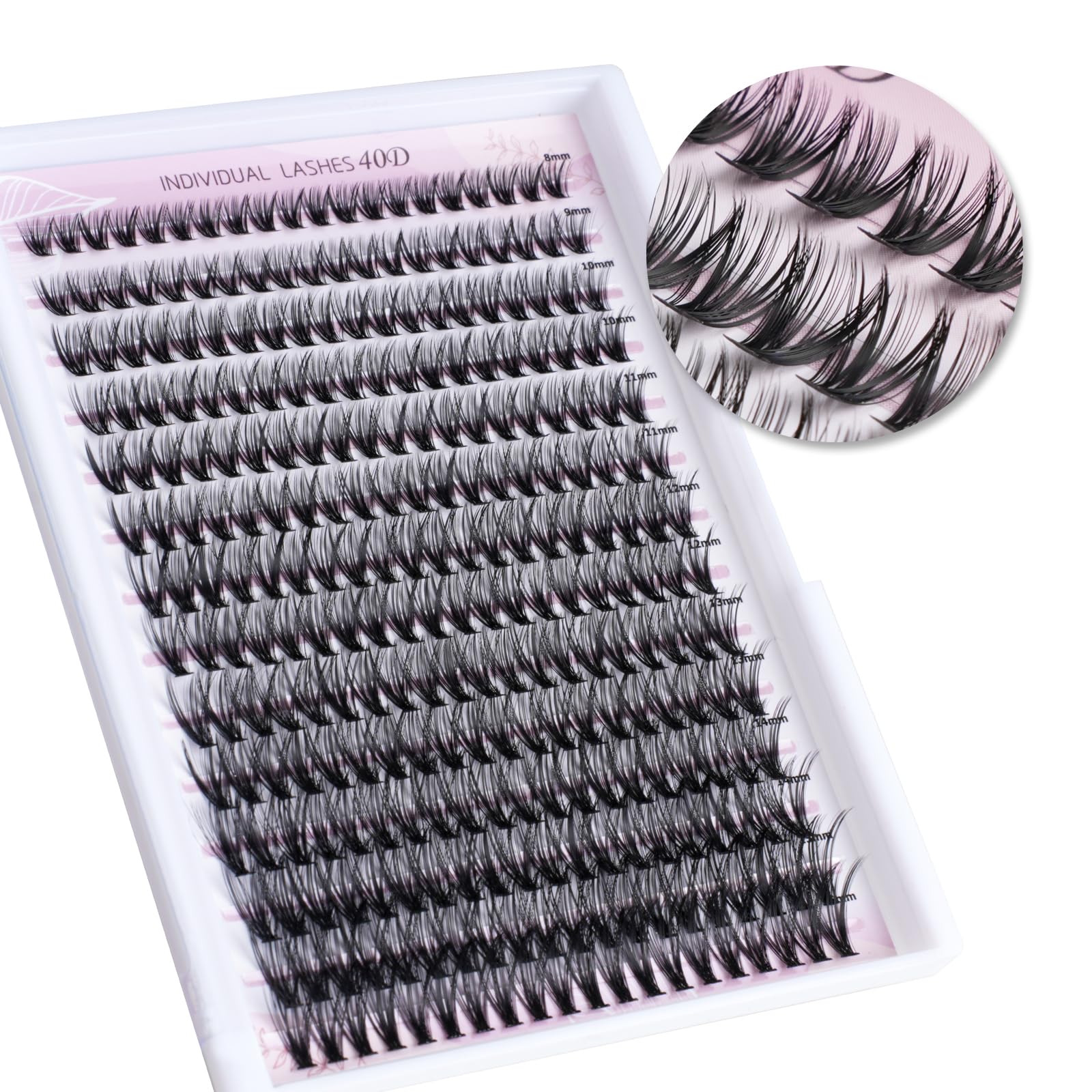 FinyDreamy 40D Lash Clusters packaging view for organized at-home lash kits