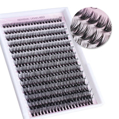FinyDreamy 40D Lash Clusters packaging view for organized at-home lash kits