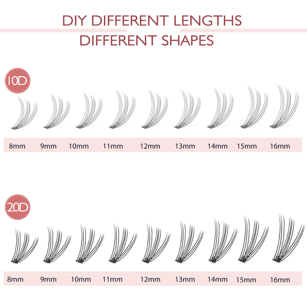 FinyDreamy flat-base cluster lashes blend with natural lash line