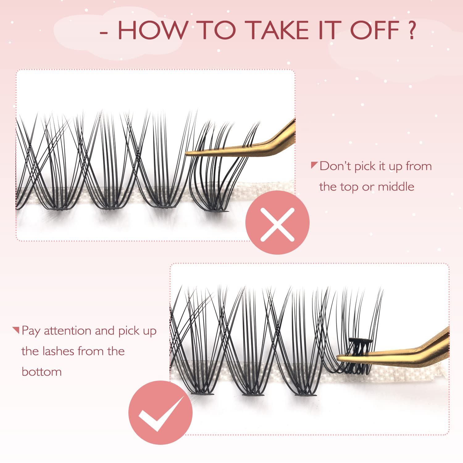 FinyDreamy handcrafted lash tips for precise fans