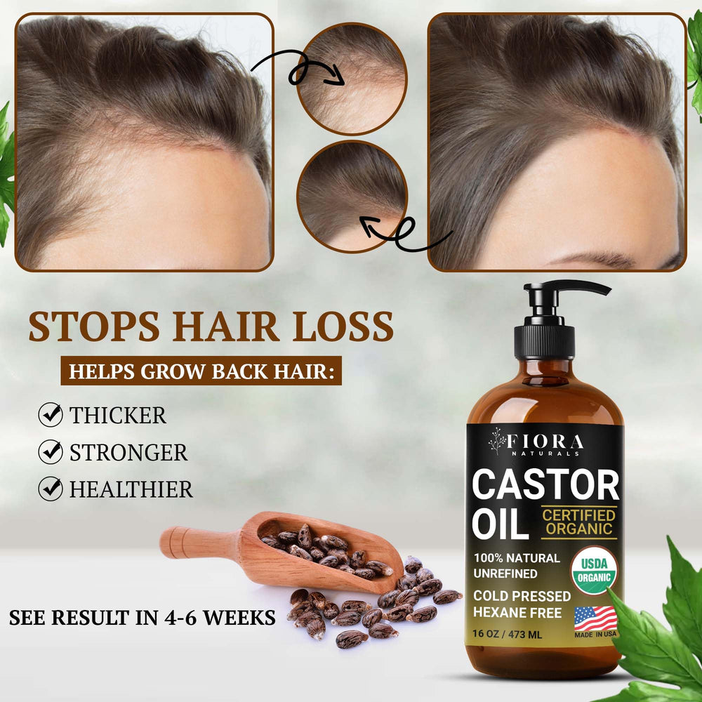Fiora Naturals castor oil strengthens nails and softens cuticles
